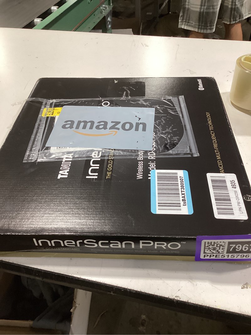 Condition photo showing New/Like New for tanita rd-953 innerscan pro bluetooth body composition monitor multi frequency smart scale - 11 measurements - japan technology color display weight fat bmi muscle bone water
