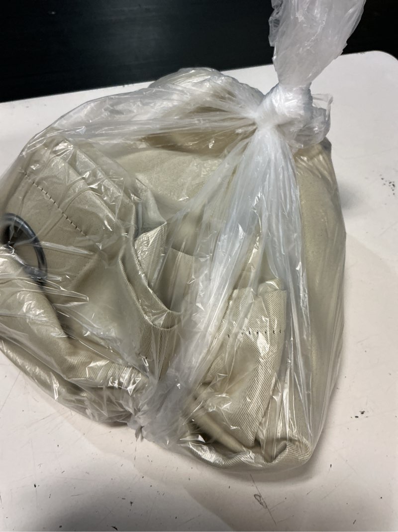 Condition photo showing As Is for the house of emily blackout grommet oyster gray curtains 118 inch long 96 inch wide room darkening thermal insulating window panels drapes 2 curtain set 2 tie backs included
