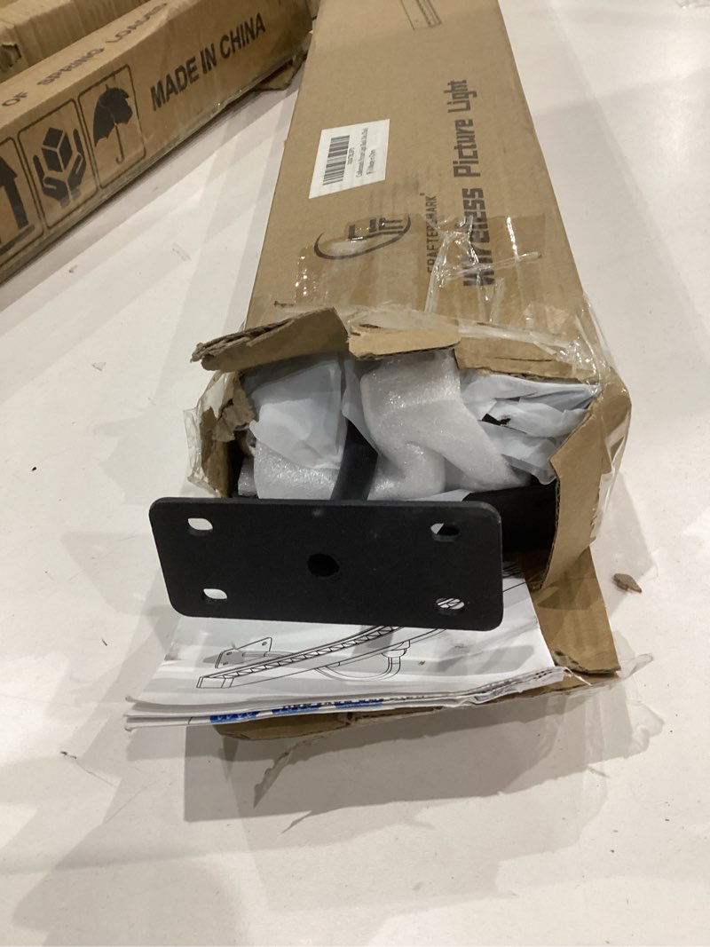 Condition photo showing Good Condition for 2 Pack Lights for Pictures on Wall Black - Cordless Battery Powered Wall Art Lighting with Dimmable Remote for Living Room, Bedroom & Hallway Black 2Pack - 24 in