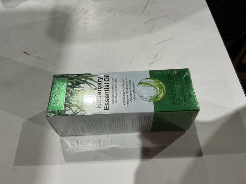 Condition photo showing New/Like New for rosemary essential oil for hair growth and nourished skin - 100% pure natural multi-purpose oil (2.02 fl oz) 2.02 fl oz (pack of 1)