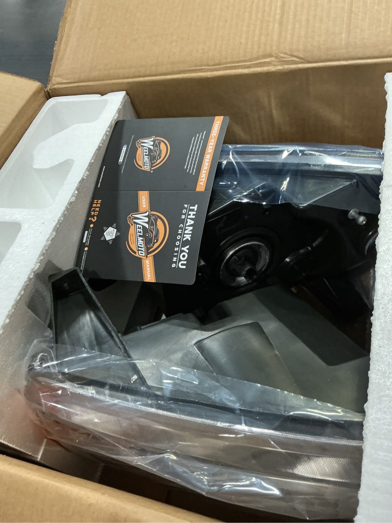 Condition photo showing New/Like New for weelmoto headlights compatible with 2007-2012 dodge caliber, headlight assembly for 07 2008 2009 2010 2011 12 caliber halogen replacement driver&passenger side