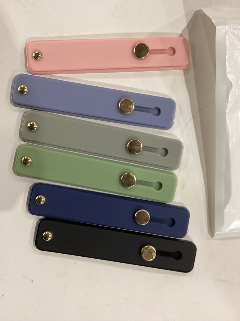 Condition photo showing New/Like New for Giantree 6Pcs Phone Grip Strap, Phone Loop Finger Holder, Phones Holder for Hand Smartphones Accessories, Loops for Back of Phones Portable for Most Smartphones