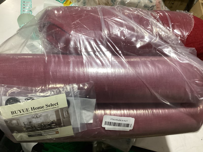 Condition photo showing Good Condition for BUYUE Thickened 2.5" Dining Chair Cushions Set of 4, U-Shape High Density Foam Comfortable Chair Pads for Kitchen, Slip Resistant Indoor Seat Cushions (4 PCS, Red) Red 4