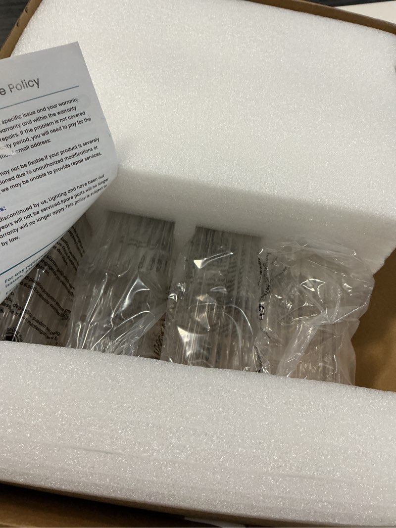 Condition photo showing Good Condition for gold bathroom light fixtures 2 pack, vanity lights for mirror with threaded glass shade, 20 inch up and down wall sconces for bathroom bedroom living room hallway - bulb not included gold-b, 2pack