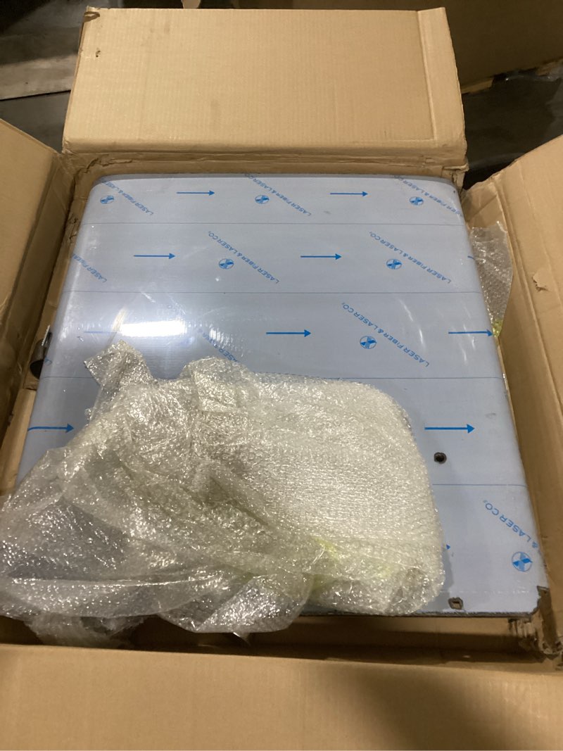 Condition photo showing As Is for 24"x29" Stainless Steel Quarter Fender Set Mud Flap Hangers with Single Bolt Mounting Bracket fit for Semi Truck, 2 Pack Standard 24"x29"