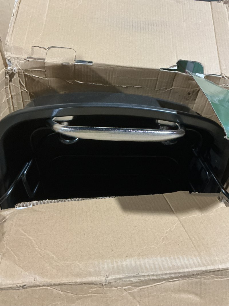 Condition photo showing As Is for 24lb carbon steel nonstick roasting pan with rack - bpa free, leak-proof, 450°f heat resistant (17x13x4in) | oil-draining, dishwasher safe for thanksgiving christmas turkey