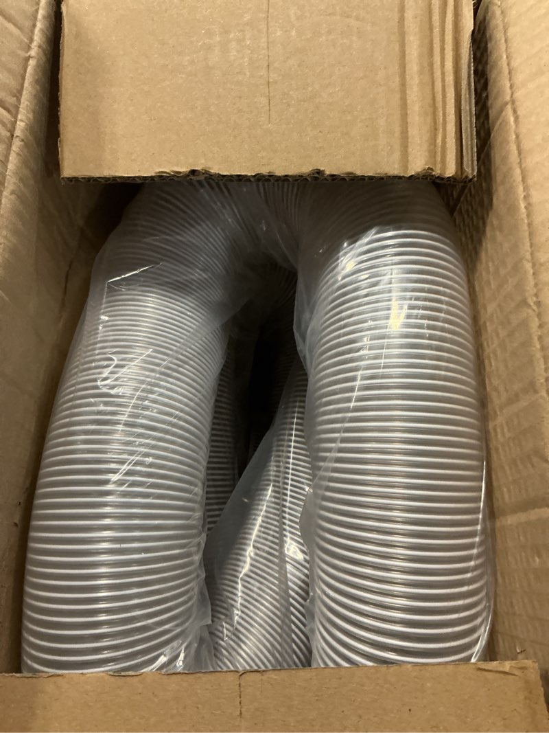 Condition photo showing New/Like New for heavy pvc 2 1/2" x 20' dust collection hose,flexible clear debris and fume collection hose with stainless steel clamps for dust collectors with 2 1/2" ports, ideal for shop vacuums 2.5 inch, 20 ft