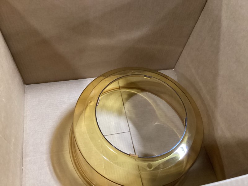 Condition photo showing As Is for Upgraded Replacement Power Dome for Nuwave Ovens Pro Plus and Elite, Advanced Amber thermoplastic, Heat and Impact Resistant, Easy to Clean Oven Dome Replacements