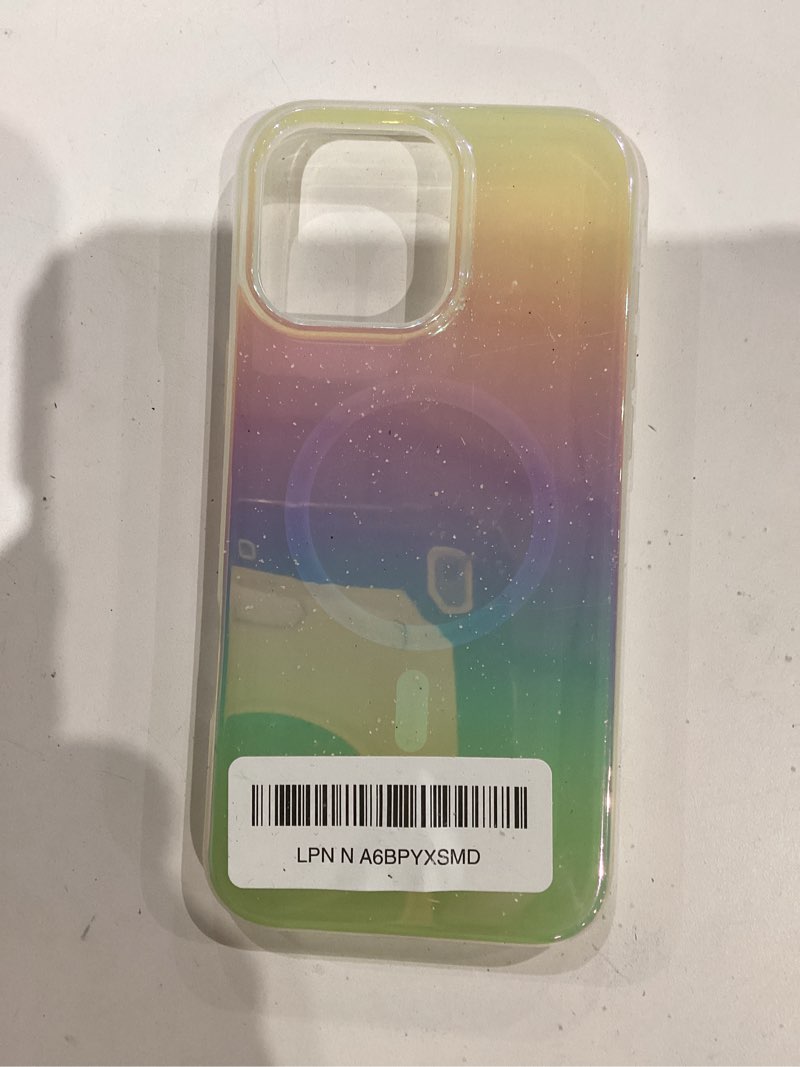Condition photo showing As Is for case-mate soap bubble iphone 16 pro max case [compatible with magsafe] - stylish phone case with 12ft drop protection - premium magnetic cover for iphone 16 pro max - iridescent iphone 16 pro max iridescent