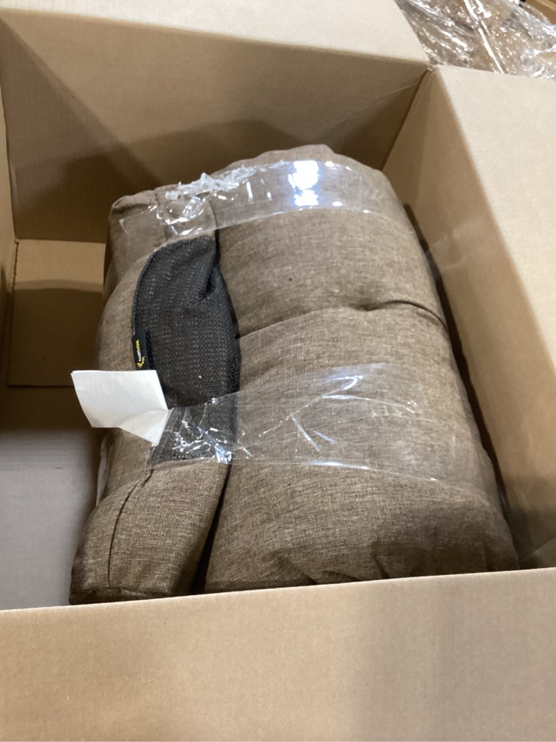 Condition photo showing Good Condition for sunrox lokgrip non slip tufted memory foam bench cushion, fadeshield water resistant durable thicken outdoor/indoor bench seat pads 48x16x4 inch, heather chestnut heather chestnut 48x16 inch (pack of 1)