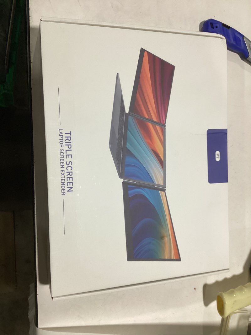 Condition photo showing Good Condition for 15.6" laptop screen extender, ultra light & thin triple portable monitor for laptop with 1080p fhd ips display, 2 cable usb-c/hdmi plug-play monitor extender for mac/win/android, fits 13-17" laptops