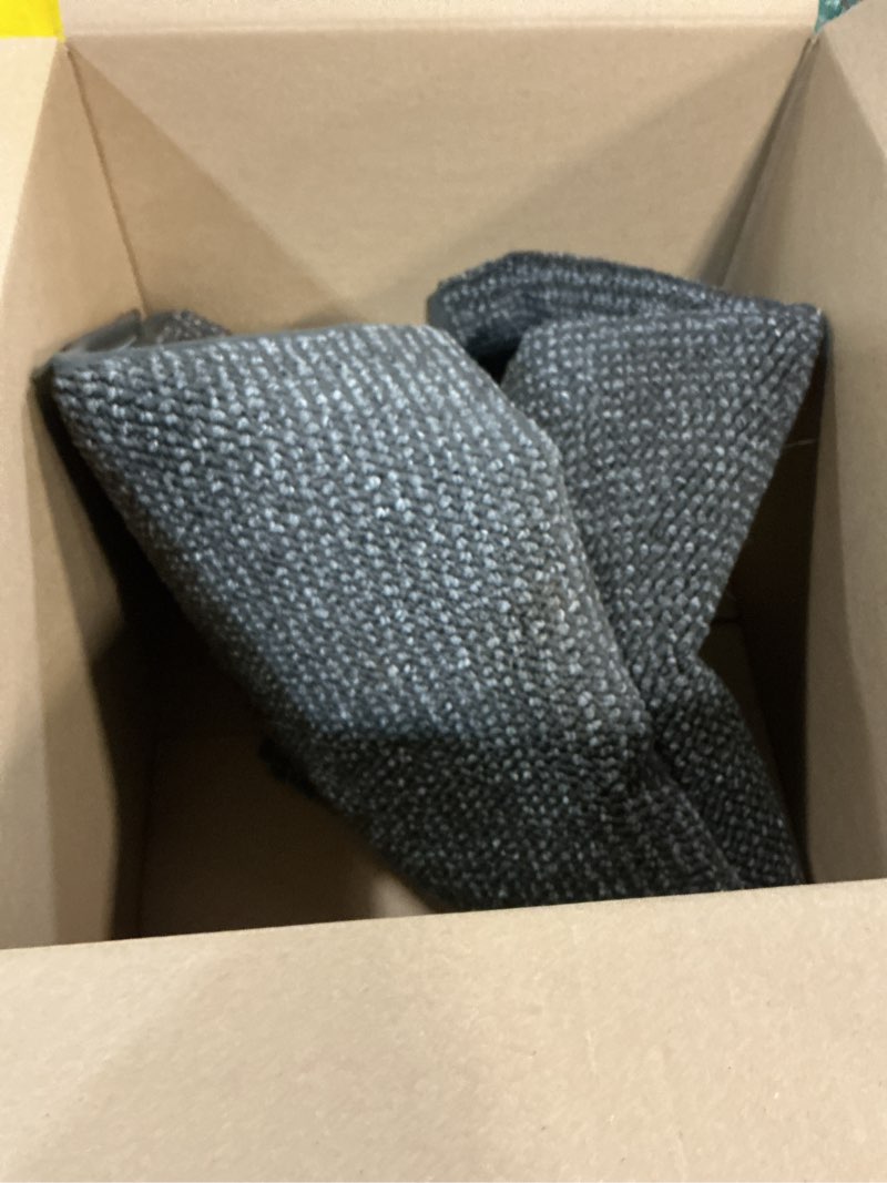 Condition photo showing As Is for beqhause kitchen rugs 32"x48", non-slip kitchen mats for floor, super absorbent and stain resistant kitchen rugs, machine washable rugs for kitchen, hallway, laundry & sink, charcoal 32" x 48" (rectangular) charcoal