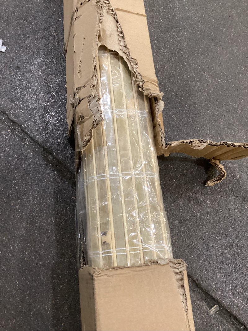 Condition photo showing New/Like New for Red Lantern Burnt Bamboo Cordless Window Shade - Natural, 72" Wide Natural Burnt Bamboo 72"W x 72"H