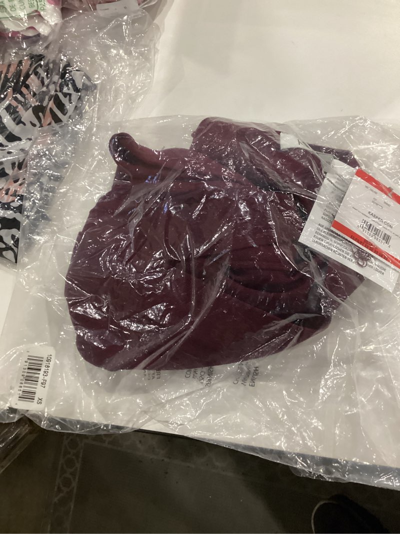 Condition photo showing New/Like New for Kasper Womens Shark Bite Open Front Cardi X-Small Shiraz