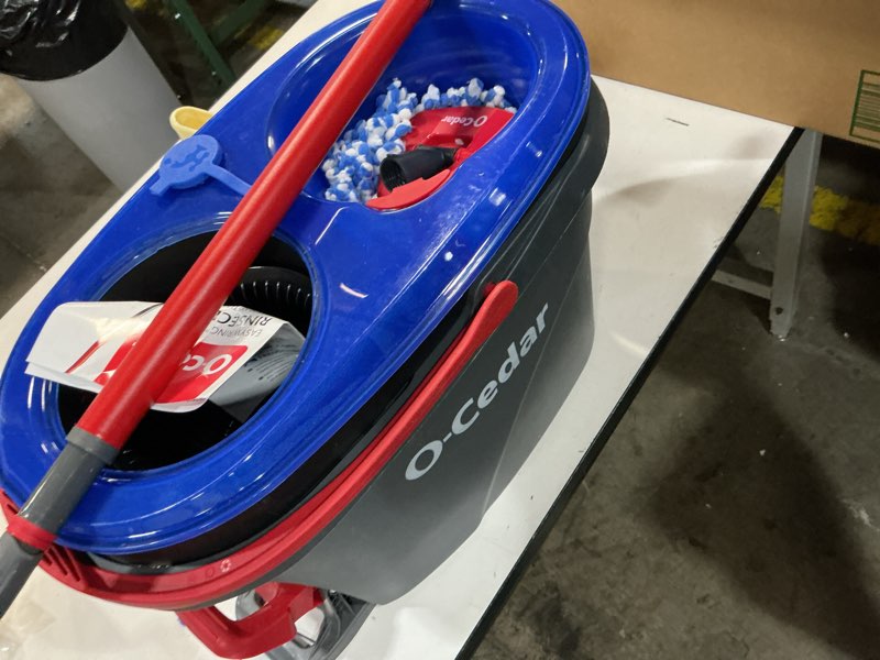 Condition photo showing Good Condition for O-Cedar RinseClean Spin Mop & Bucket System | Clean with Water | Removes 99% of Bacteria Plastic Rinseclean Spin Mop & Bucket Cleaning System