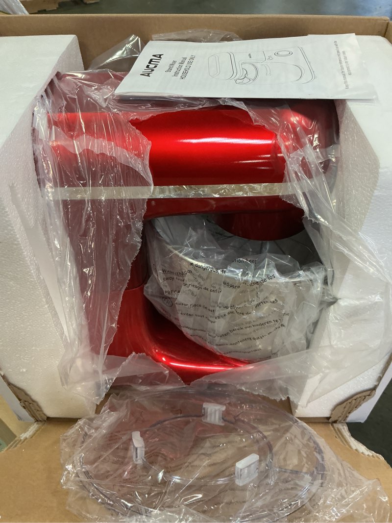 Condition photo showing New/Like New for Aucma Stand Mixer, 900W 8QT Large Kitchen Mixer, Kitchen Electric Mixers with Dough Hook, Wire Whip & Beater (Red, 8QT) 8QT Red