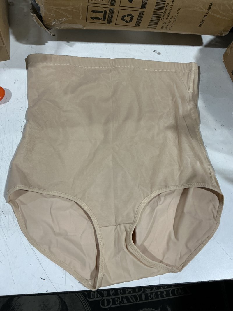 Condition photo showing Good Condition for tummy control shapewear panties for women body shaper underwear seamless shapewear panty girdle 3x-large beige-high waisted
