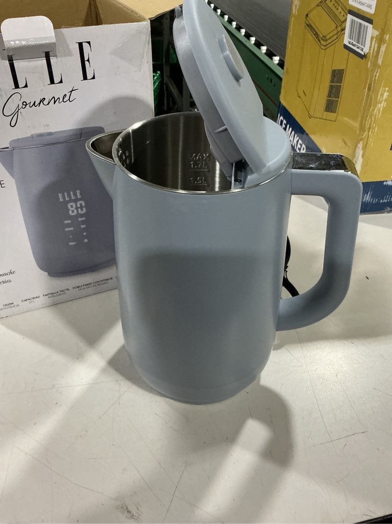 Condition photo showing Good Condition for elle 1.7l electric kettle with smart touch display preset tea programs fast heating double wall stainless steel interior 1500w blue