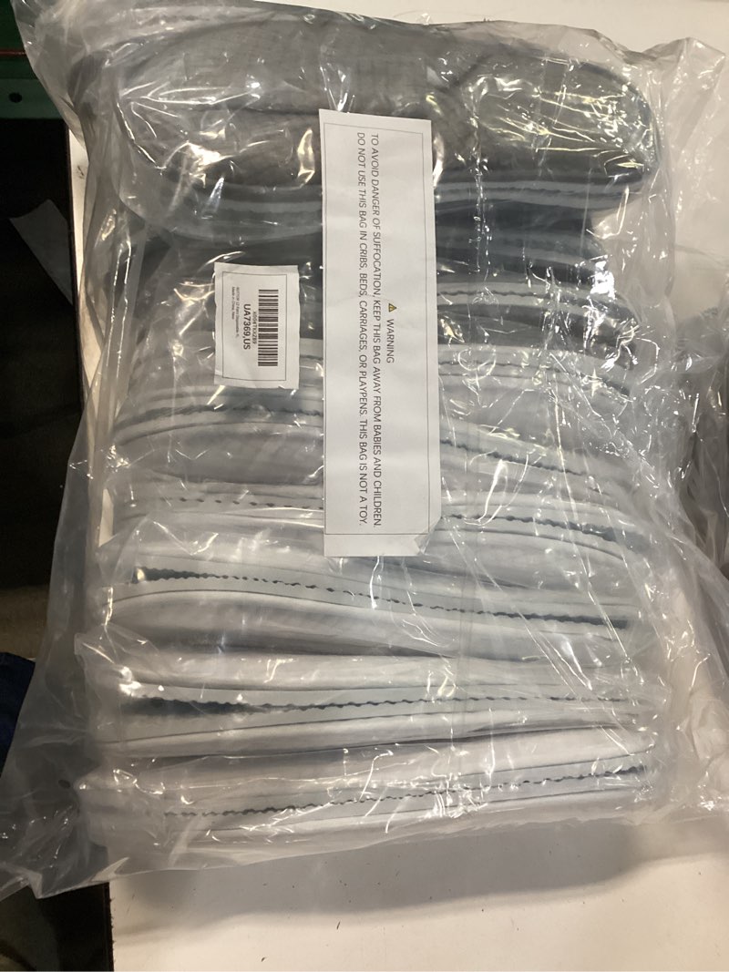 Condition photo showing New/Like New for 12 pair house disposable slippers for guests spa hotel slippers for travel washable reusable non slip closed toe for shoeless home indoor wedding party grey and white