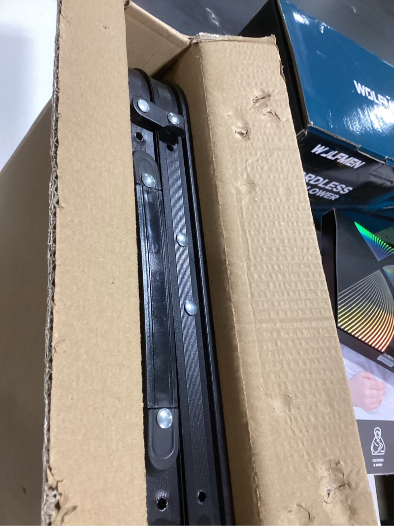 Condition photo showing Good Condition for loftey 2025 reinforced small folding table portable, small foldable camping table, heavy-duty mini folding | 2 adjustable height | lightweight aluminum with handle | 25" x 16" x 22", black black-v