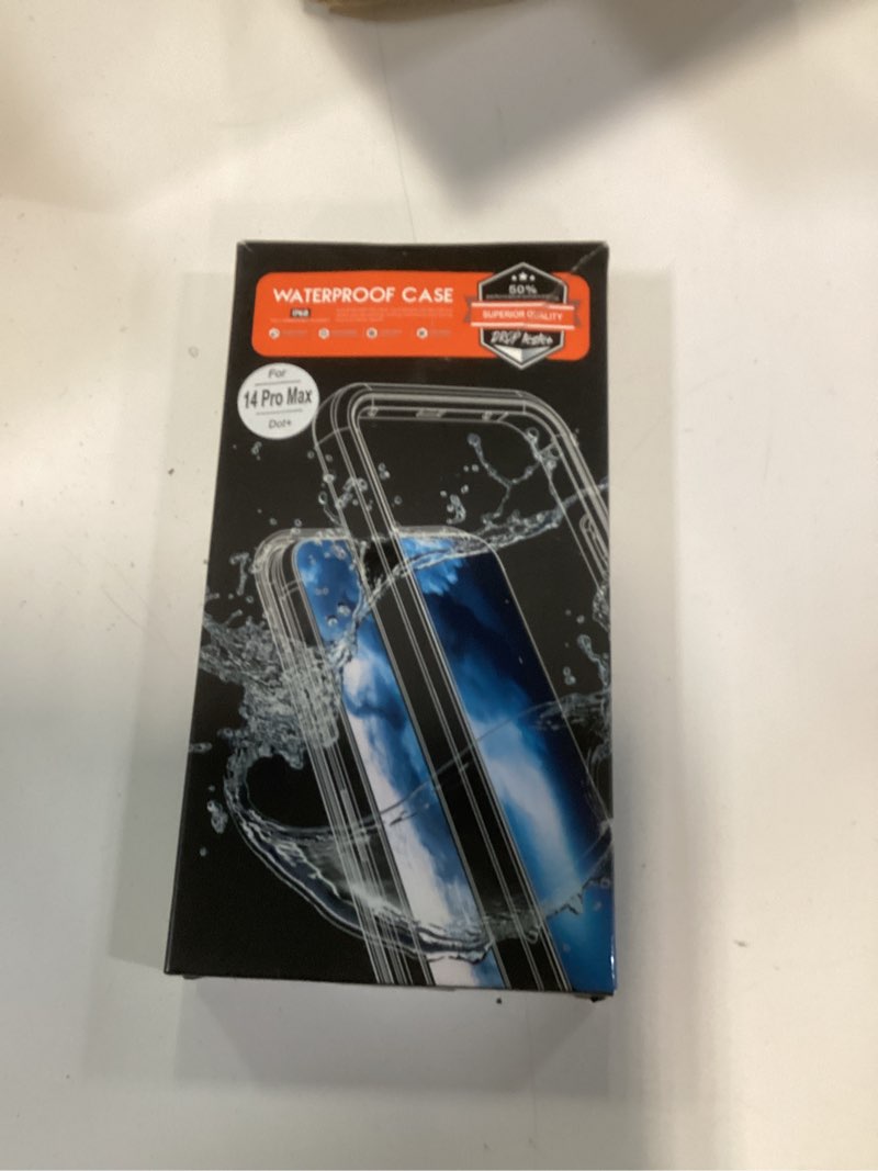 Condition photo showing New/Like New for red2fire for iphone 14 pro max case waterproof, [built-in screen protector & camera protector][compatible with magsafe][full body shockproof][ip68 waterproof][dustproof] phone case 6.7" black/clear black/clear iphone 14 pro max 6.7"