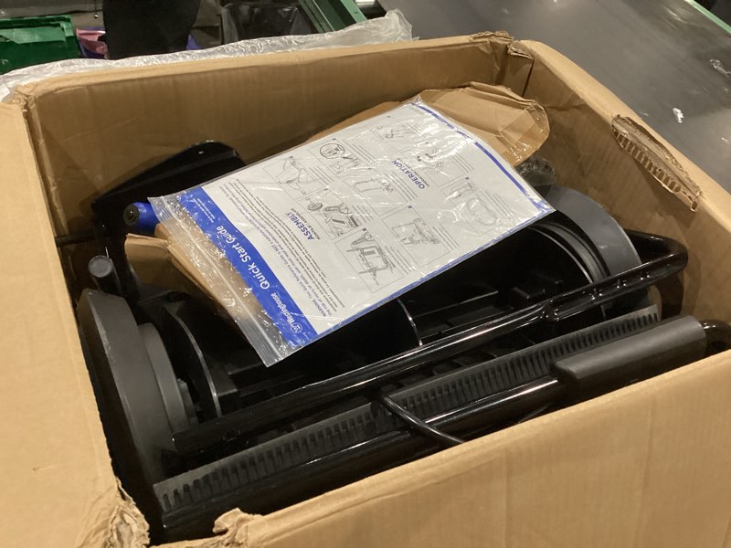 Condition photo showing As Is for westinghouse wsnow18 corded snow blower 18 inch, dual led lights, electric snow blower with 25ft throwing distance, plows 650lbs/min, adjustable chute