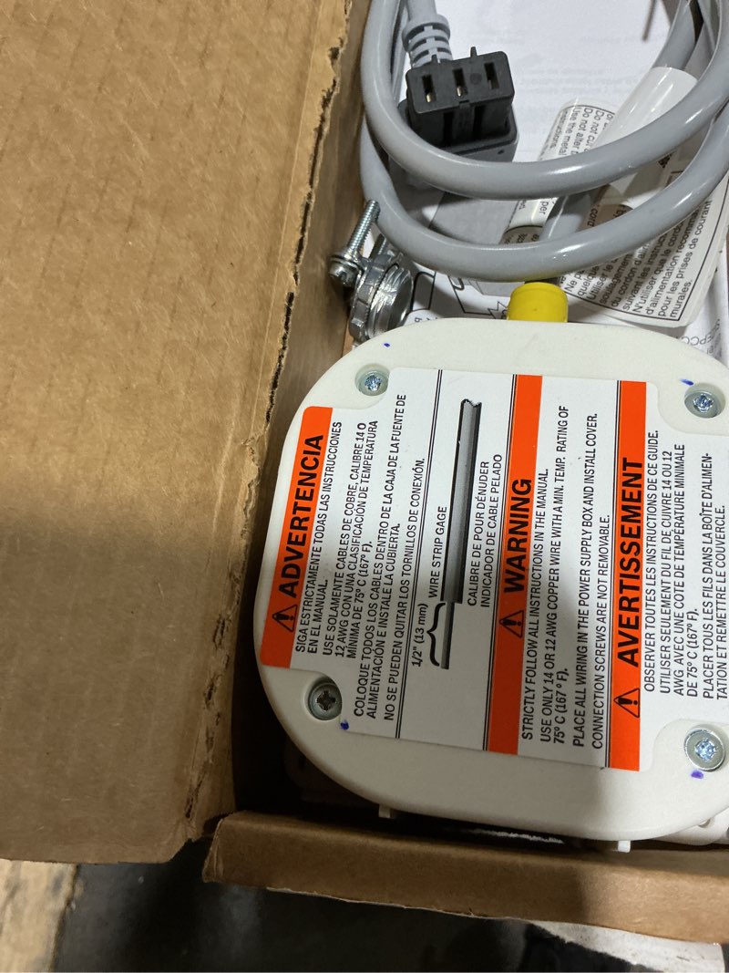 Condition photo showing Good Condition for dishwasher power cord with junction box accessory