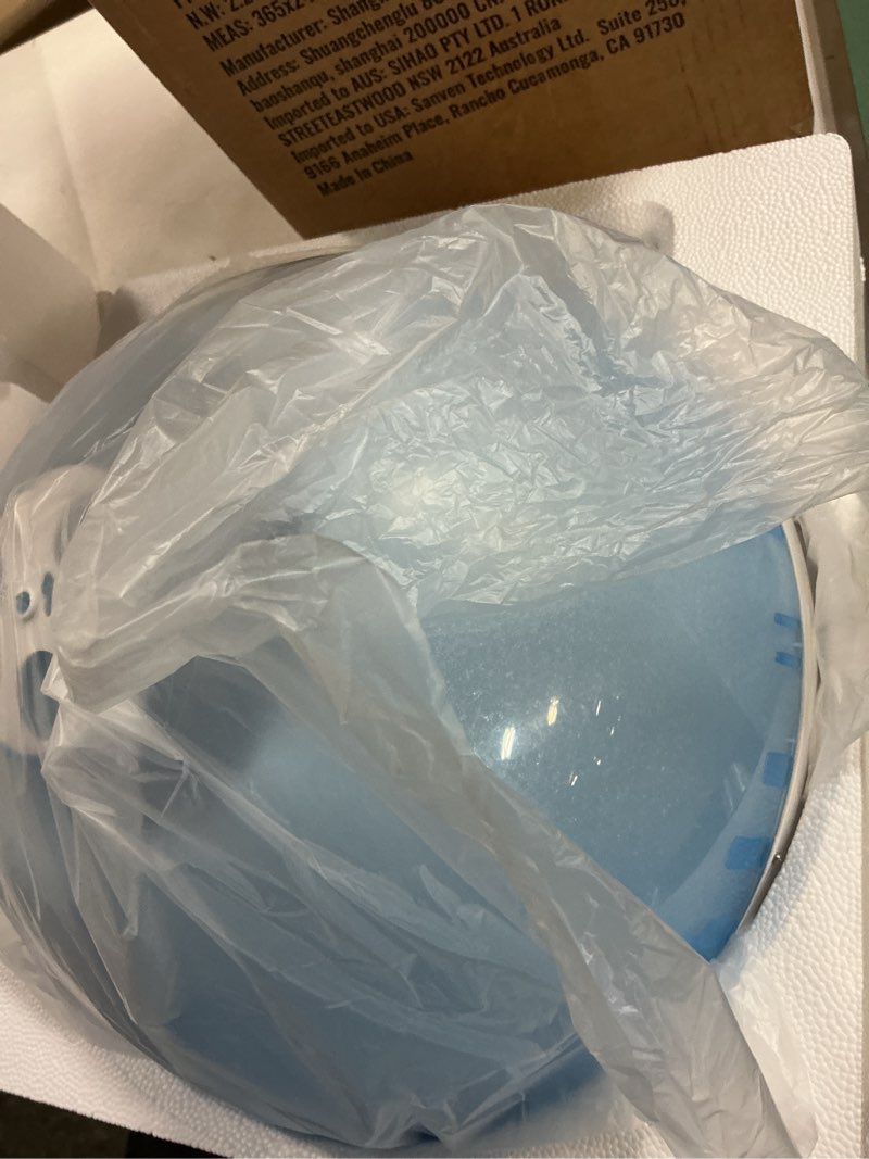 Condition photo showing New/Like New for denfany hair steamer facial steamer 2 in 1 – nano ionic steam for deep hydration, adjustable arm, easy-clean wide mouth tank, home & salon use light blue