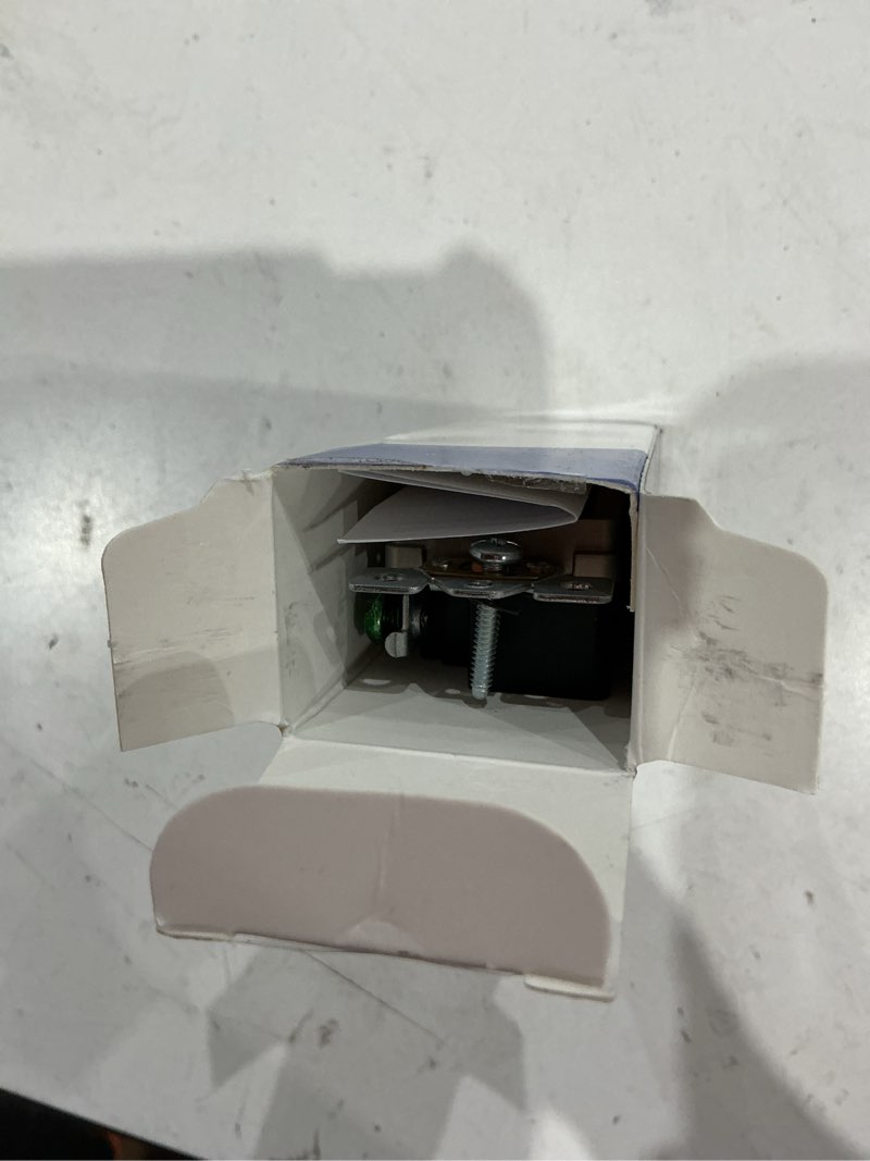 Condition photo showing As Is for enerlites, nickel elite series decorator receptacle outlet child safe tamper-resistant, self-grounding, 2-pole, residential grade, 15a 125v, ul listed, 61501-tr-nk wall plate not included nickel 1