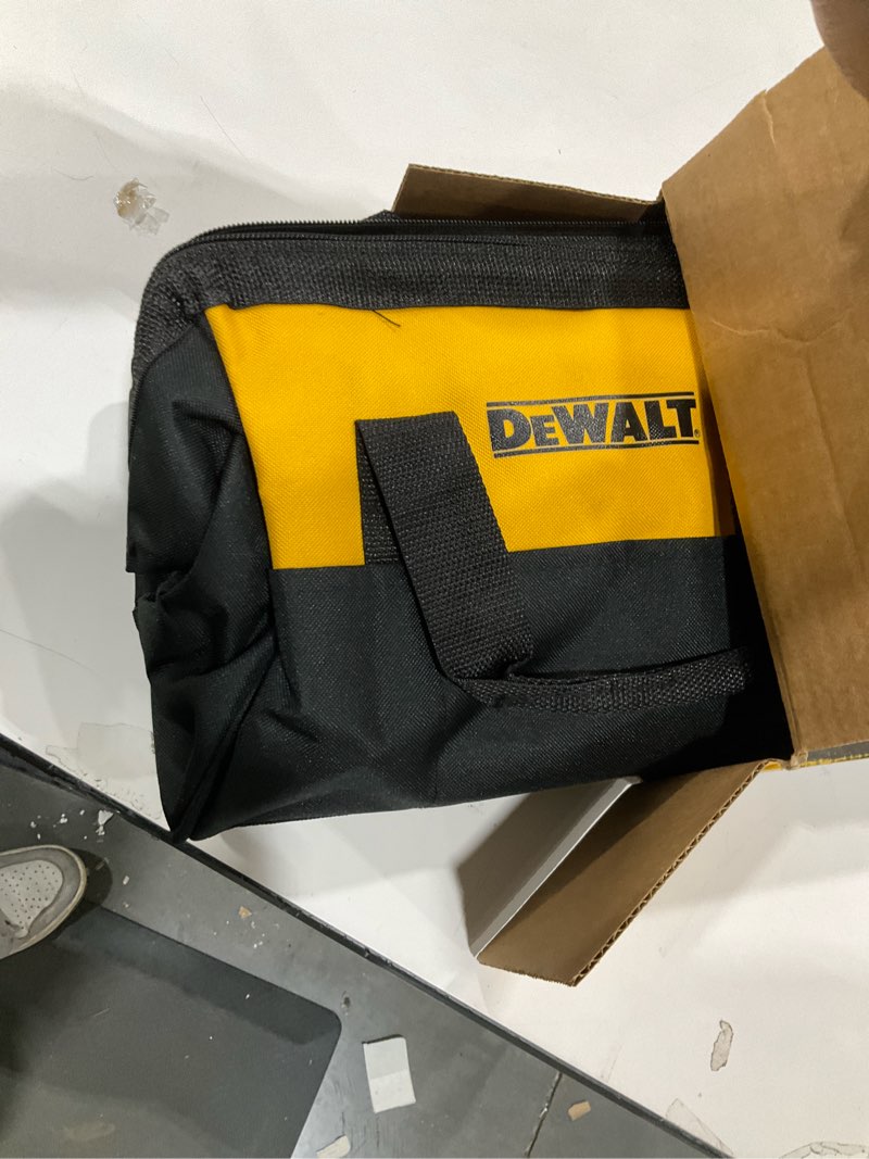 Condition photo showing As Is for DEWALT 20V MAX XR Oscillating Tool Kit with Blades, 3 Speed Cordless Brushless Multitool, Up to 20,000 OPM, LED Light, Battery and Charger Included (DCS356C1)