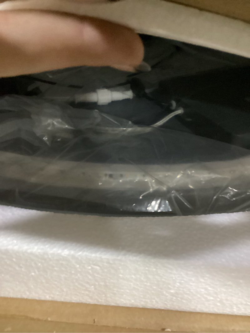 Condition photo showing Good Condition for S·BAGNO 32'' Round Bathroom Mirror with Lights, LED Bathroom Vanity Wall Mirror with Anti-Fog, Stepless Dimmable, 3 Colors, Tempered Glass Lighted Vanity Smart Mirror for Bathroom(No Bluetooth) Round 31.5"L x 31.5"W