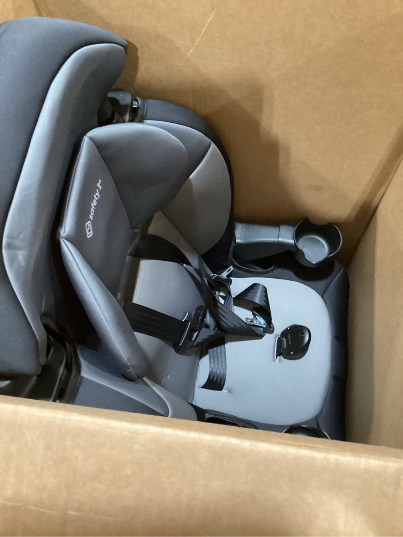 Condition photo showing Good Condition for safety 1st grand 2-in-1 booster car seat, converts from high back to belt-positioning booster, high back seat for kids 40-65, and belt-positioning 40-100 pounds, black sky