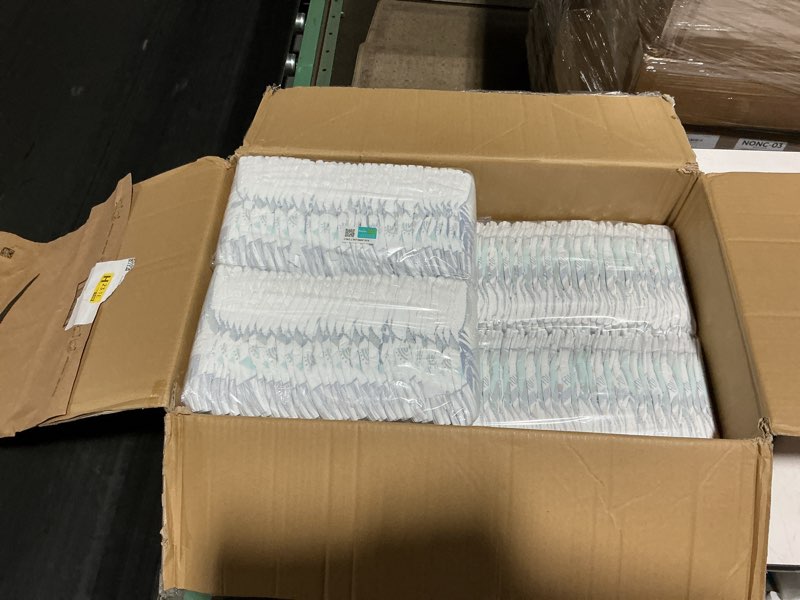 Condition photo showing New/Like New for pampers pure protection baby diapers, size 2 (12-18 lbs), 186 count, up to 100% leakproof, premium plant-based skin protection, hypoallergenic soft diapers size 2 186