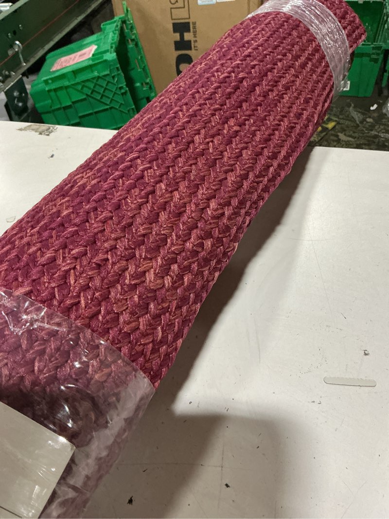 Condition photo showing New/Like New for 5'x7' natural woven rectangular braided outdoor area rug rose - threshold™