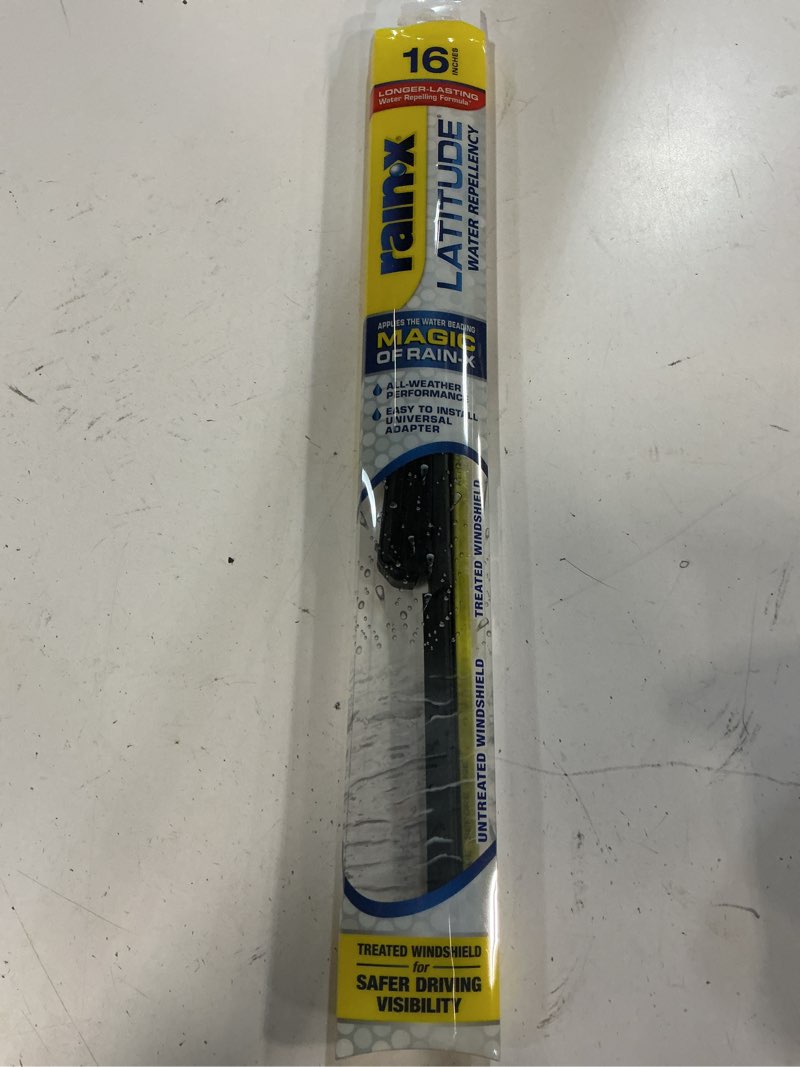 Condition photo showing Good Condition for rain-x latitude water repellency 16  2-in-1 windshield wiper blade