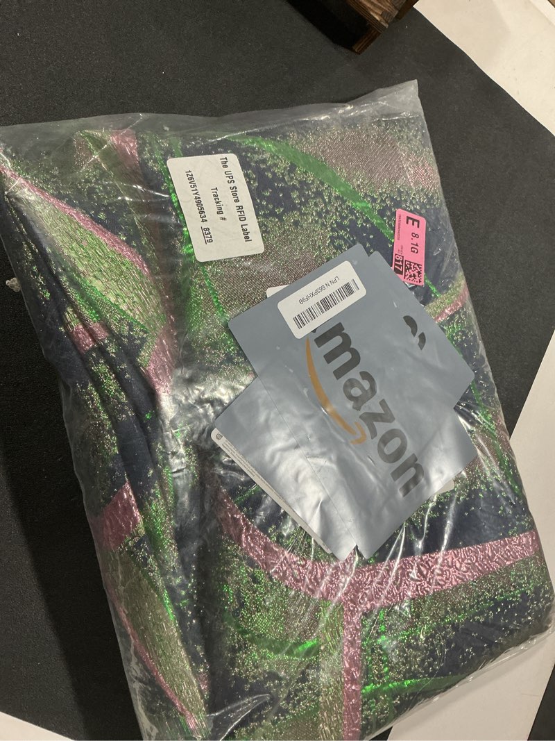 Condition photo showing Good Condition for African Lace Fabric 5 Yards, Nigerian Jacquard Embroidery Brocade Textile Lace Fabric for Party Dress Sewing 43974