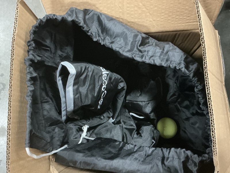 Condition photo showing As Is for Taleco Gear Foldable Baby Play Pen with Mat, 50''x50'' Playpen for Babies and Toddlers, Playpen for Baby with Gate, Breathable,Foldable Travel Play Pen with 50 Ocean Balls 50*50 Black