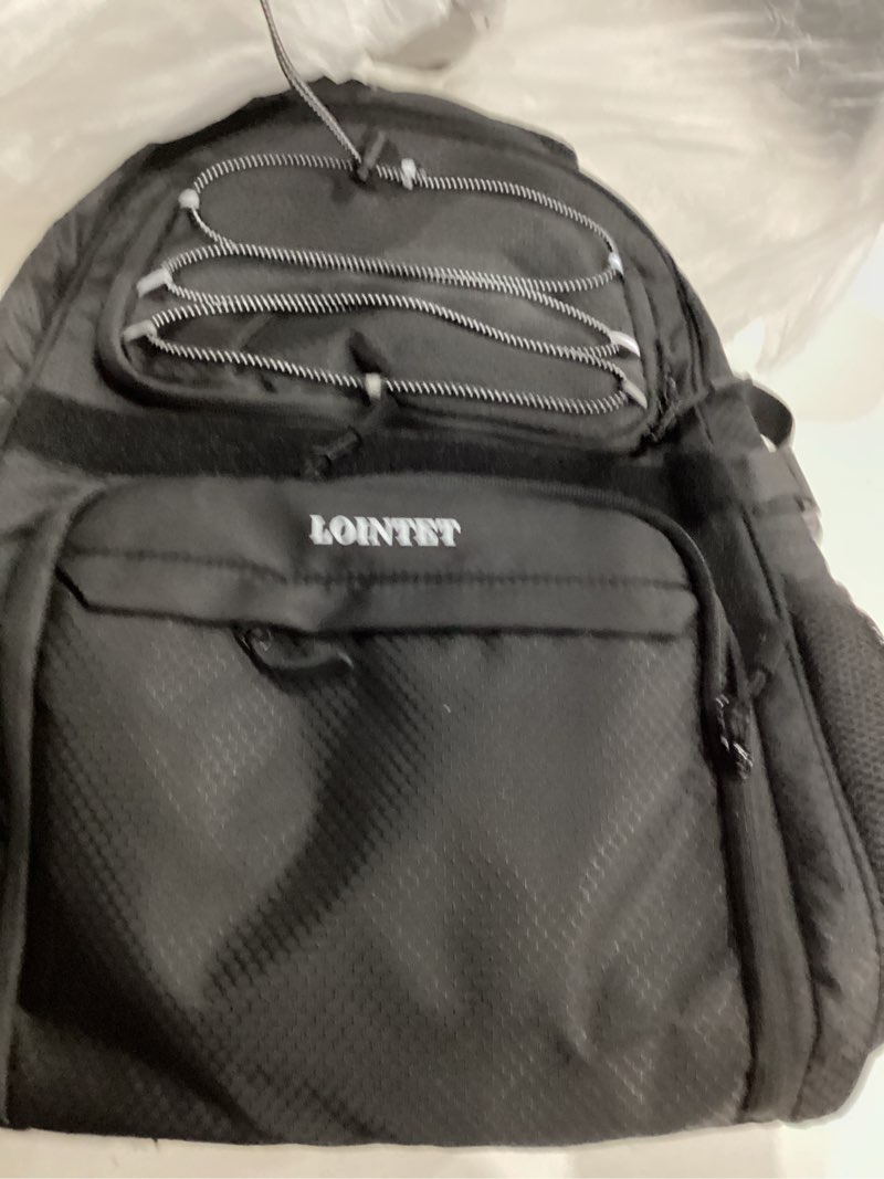 Condition photo showing Good Condition for lointet youth soccer bag, soccer backpack with ball compartment, sports equipment training bags fits basketball football volleyball and accessories, black
