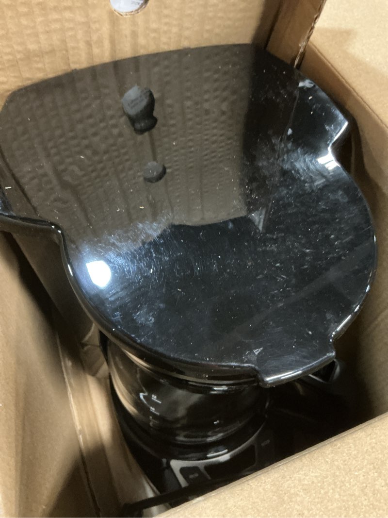 Condition photo showing Good Condition for BLACK+DECKER 12-Cup Digital Coffee Maker  Programmable  Washable Basket Filter  Sneak-A-Cup  Auto Brew  Water Window  Keep Hot Plate  Black