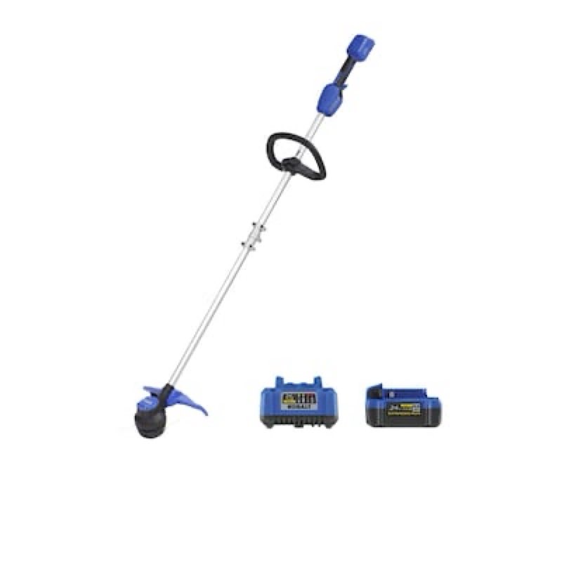 kobalt 24-volt 12-in straight shaft battery string trimmer battery and charger not included