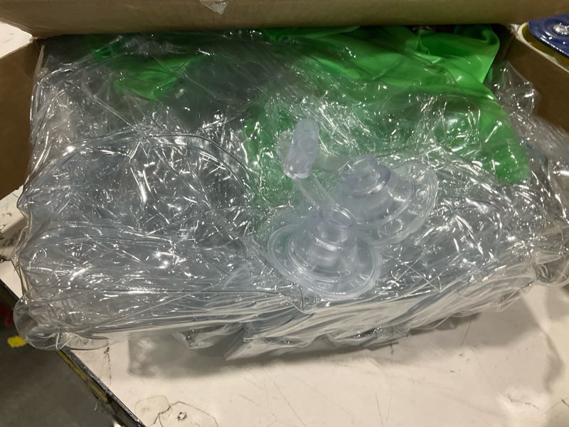 Condition photo showing Good Condition for joyin 60" inflatable palm tree cooler, beach theme decor, pool party decorations, luau hawaiian birthday party supplies, ocean jungle tropical themed summer outdoor drink cooler transparent