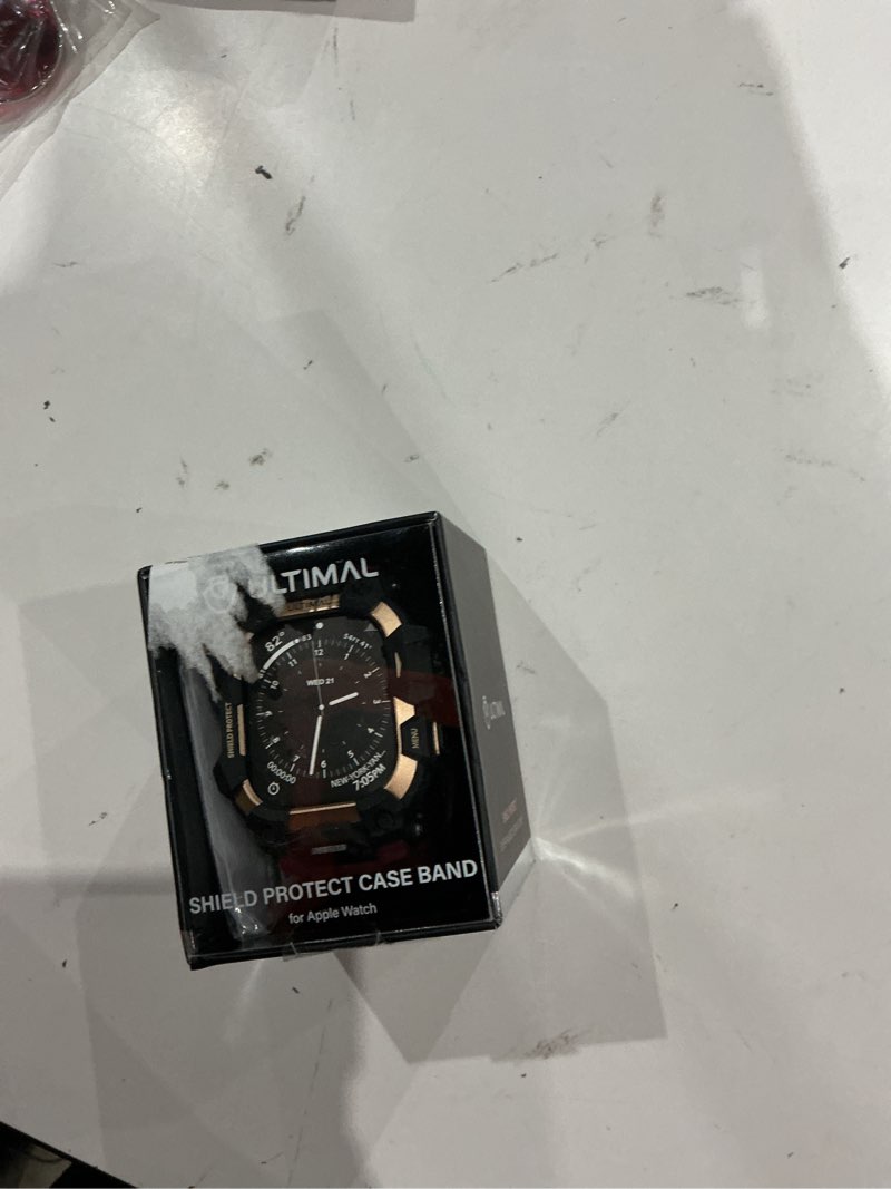 Condition photo showing New/Like New for ultimal rugged case with band for apple watch 49mm,compatible with apple watch ultra 3/2/1, military grade shockproof bumper cover for iwatch tactical band men (49mm,red) red 49mm