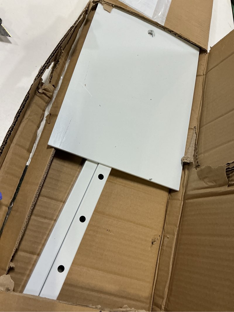 Condition photo showing Good Condition for SSWBasics Adjustable White Costumer Stand – Single Arm Clothes Rack - Retail Clothing and Garment Di