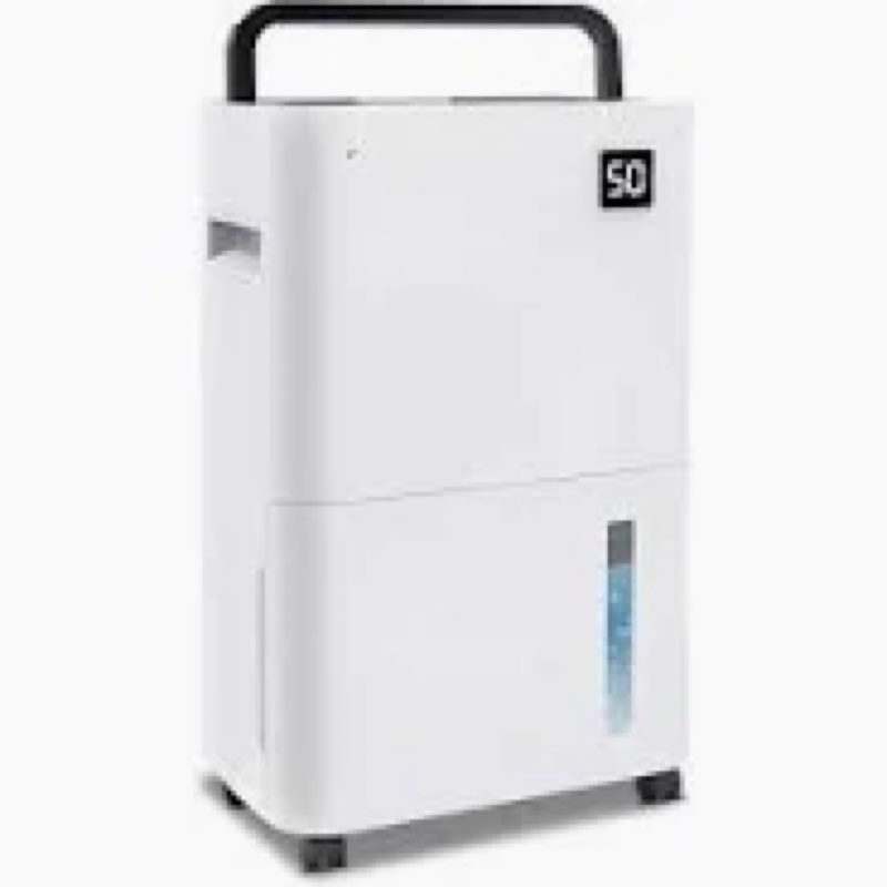 50 Pint Dehumidifier for Basement, Up to 1500-2000 Sq Ft, Smart App Control, Continuous Drain with Hose, Quiet Dehumidifier for Home & Office
