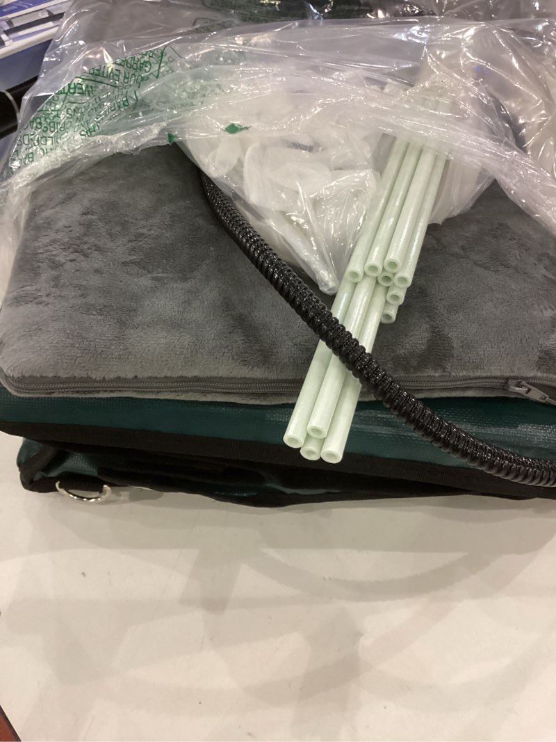 Condition photo showing Good Condition for Indestructible Heated Cat House for Outside Cats Winter, 100% Weatherproof, Safe Escape Door, Insulated Outdoor Cat Shelter with Heater for Feral Barn Cat Kitty (Forest Green, 13"x17"x12.6") Forest Green 13"x17"x12.6"