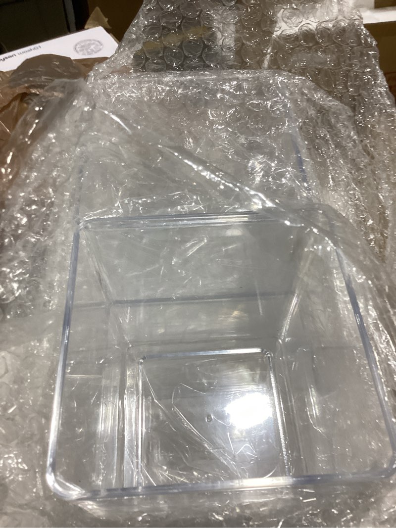 Condition photo showing Good Condition for tioncy 4'' x 4'' 12 pcs cube clear flower vase acrylic flower vase square acrylic container cube decorative centerpiece for plant wedding home office floral decor 12 4'' x 4''
