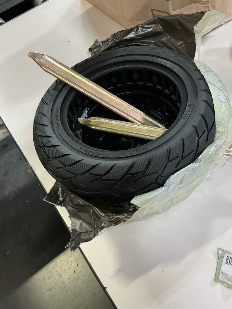 Condition photo showing Good Condition for revere scooter tires – 10.0" x 2.125" – 165mm inner diameter 2 pack black 