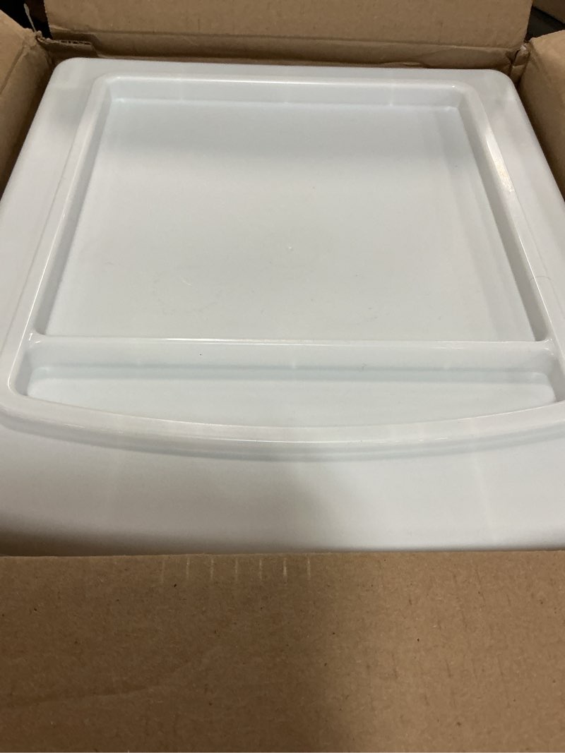 Condition photo showing Good Condition for HOMZ Drawer Tower, 4-Tier Clear Plastic Storage Organizer Cart, White Frame – Rolling Containers with Wheels for Bathroom, Bedroom, Office, and Classroom Organization White 1 Pack