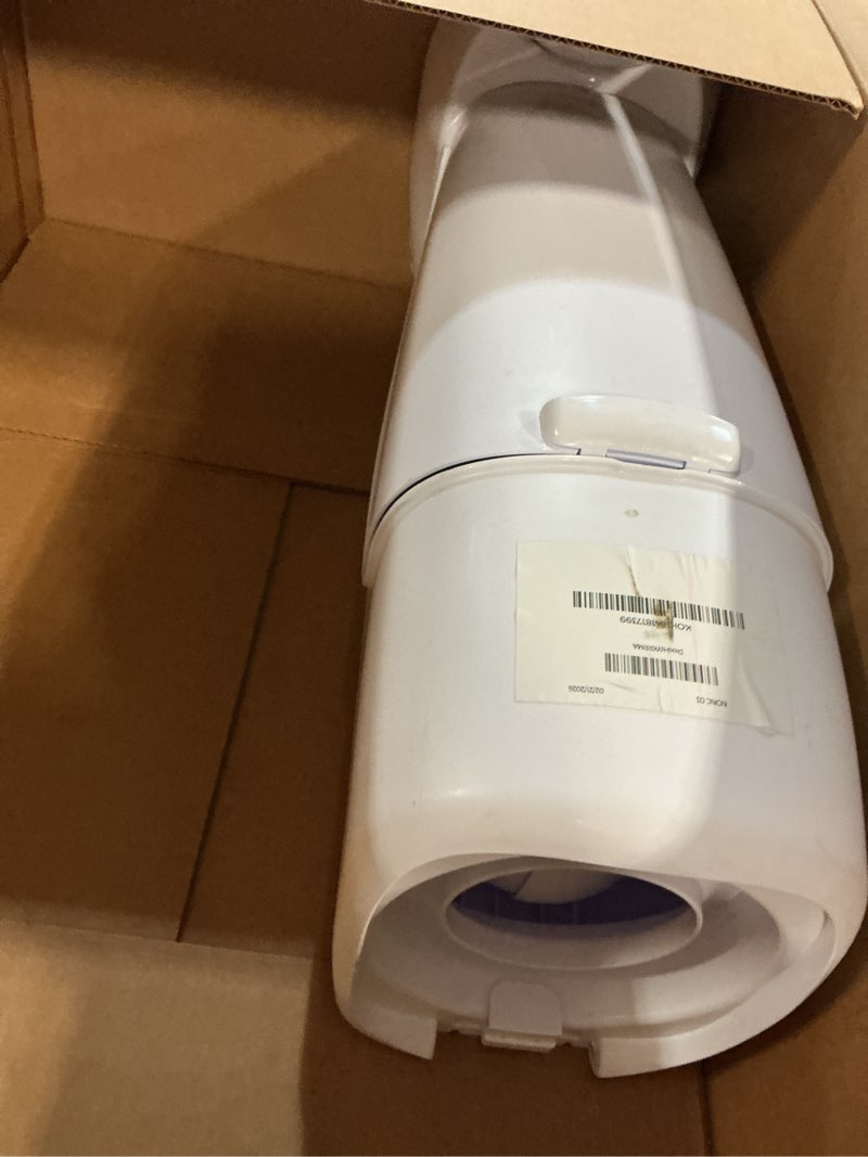 Condition photo showing As Is for Playtex Diaper Genie Complete Pail with Built-In Odor Controlling Antimicrobial, Includes Pail & 1 Refill, White , 8.36 Pound White Pail + 1 Refill