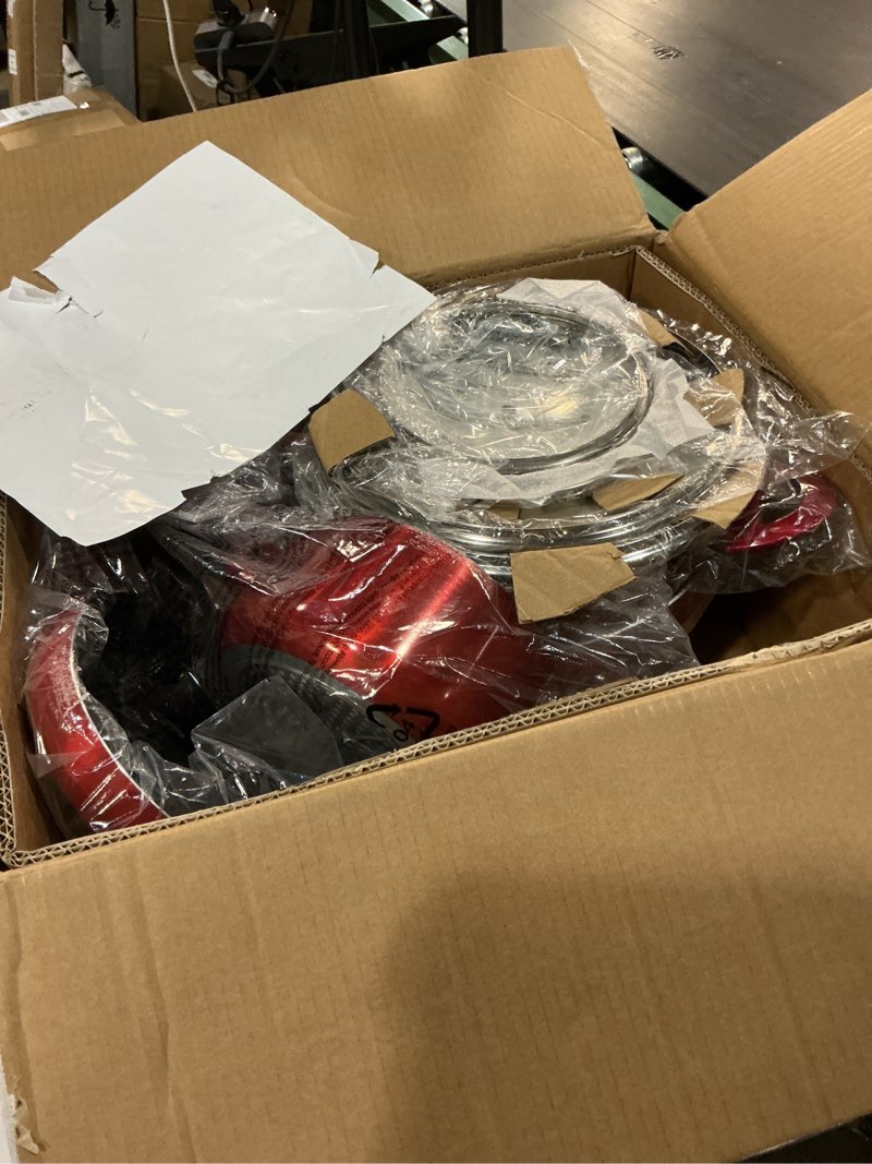 Condition photo showing Good Condition for induction cookware pots and pans set 10 piece, bezia dishwasher safe nonstick cooking pans, stay-cool bakelite handle, scratch resistant kitchen sets with frying pans, saucepans & stockpot (red)